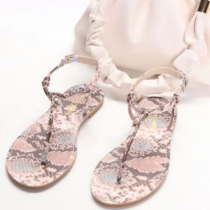 Fashion Nova | Snake Print Strappy Sandals